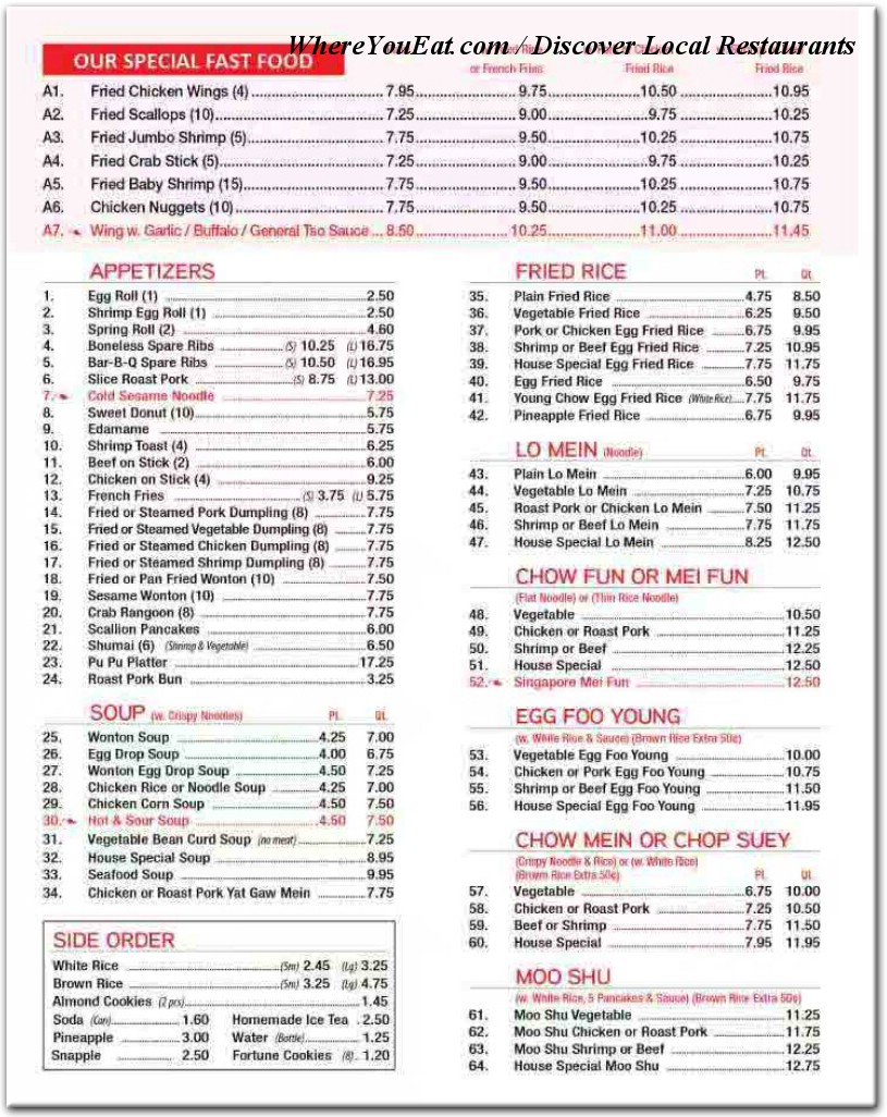 menu image
