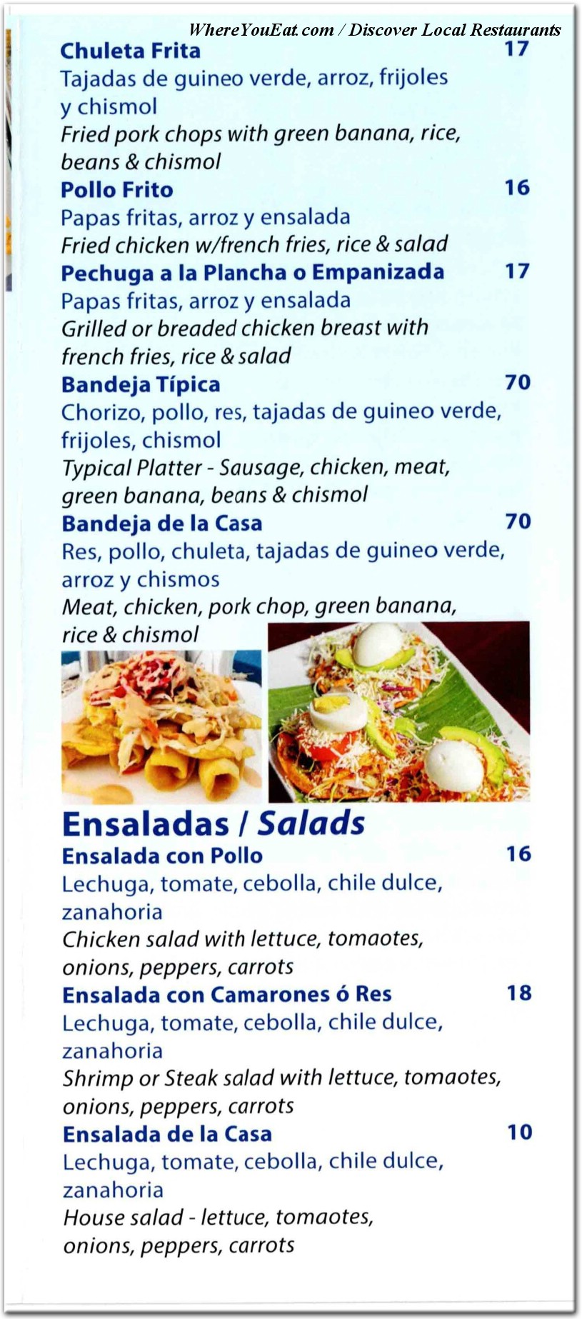 menu image