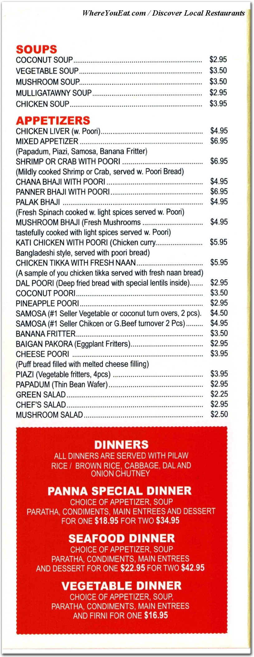 menu image