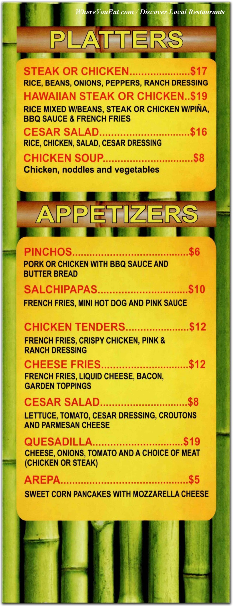 menu image