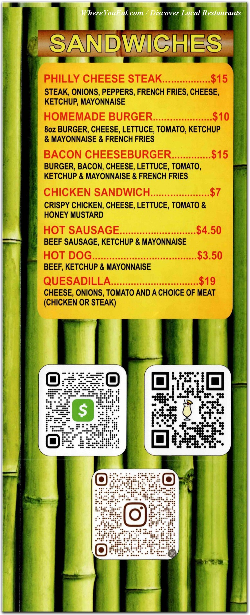 menu image