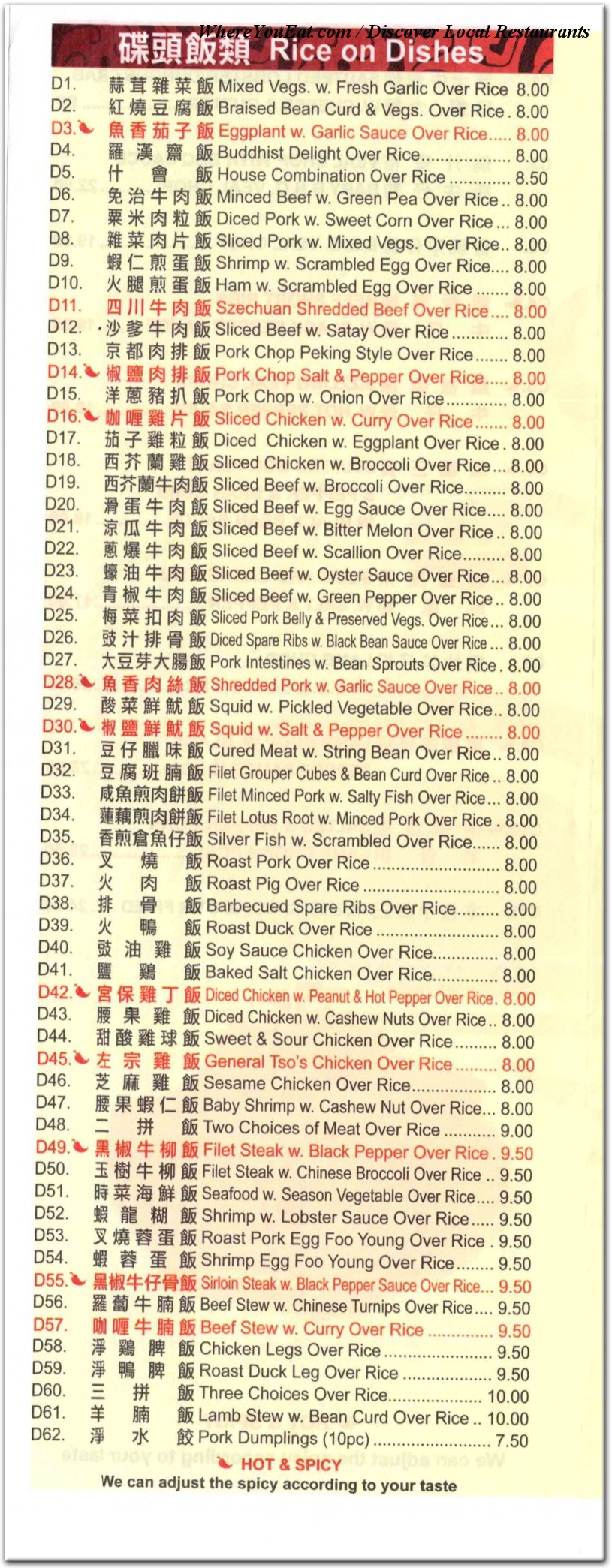 menu image