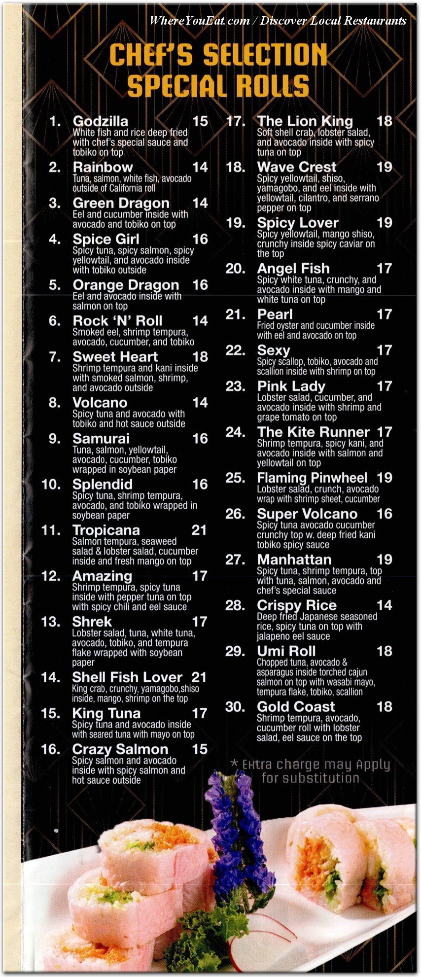 menu image