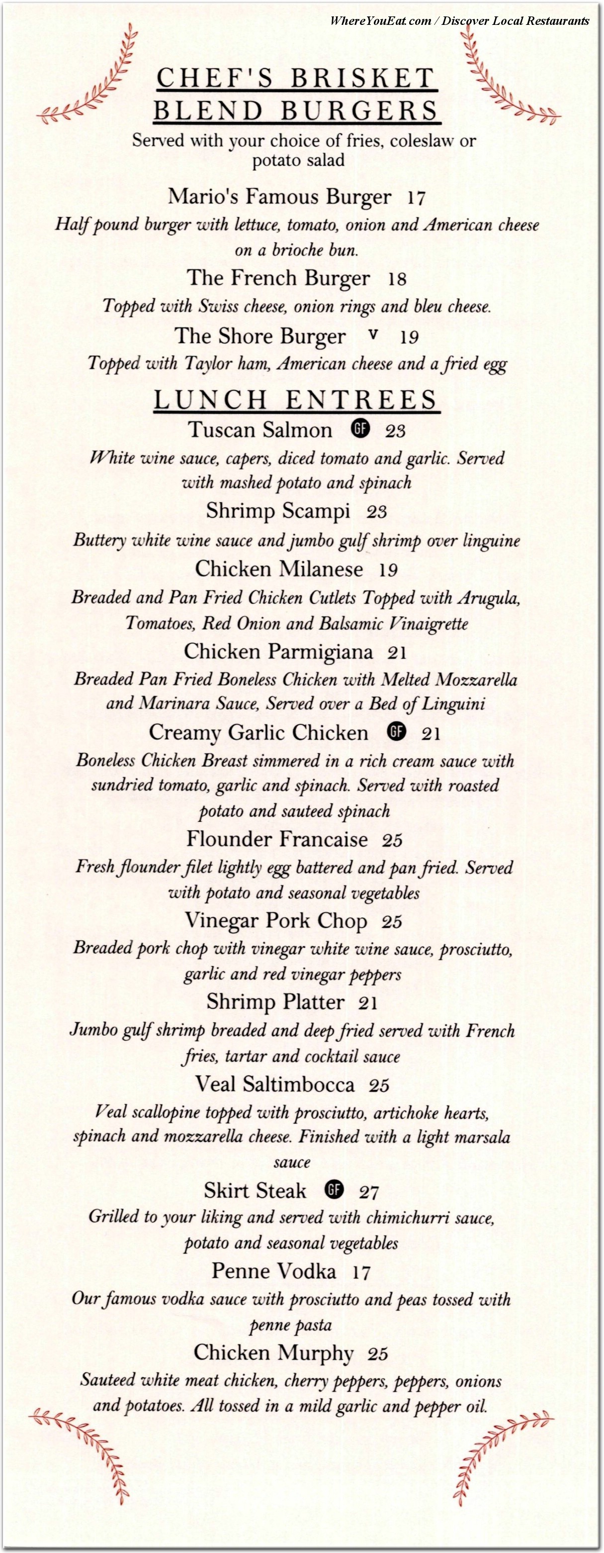 menu image