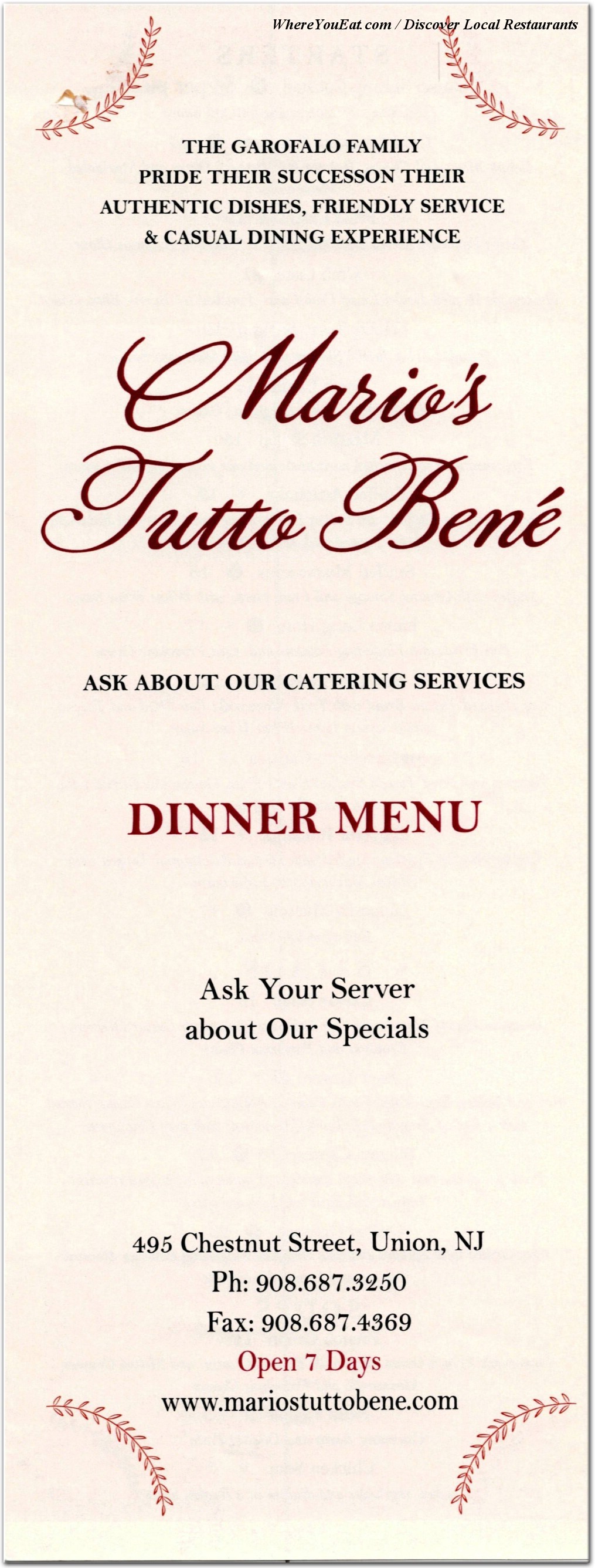 menu image