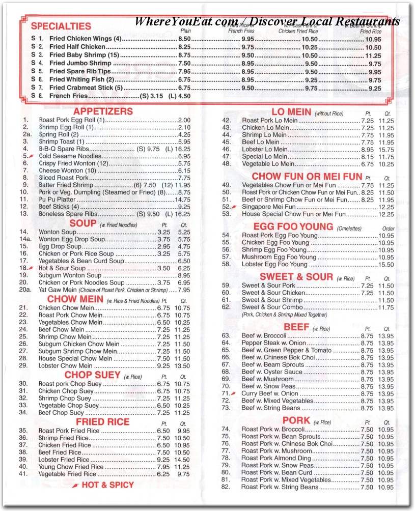 menu image