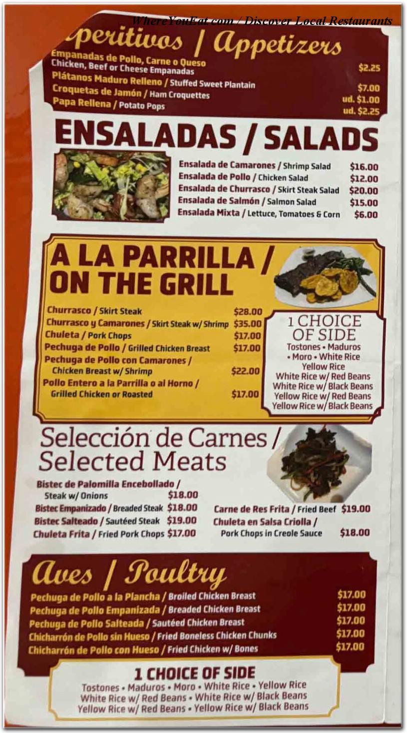 menu image