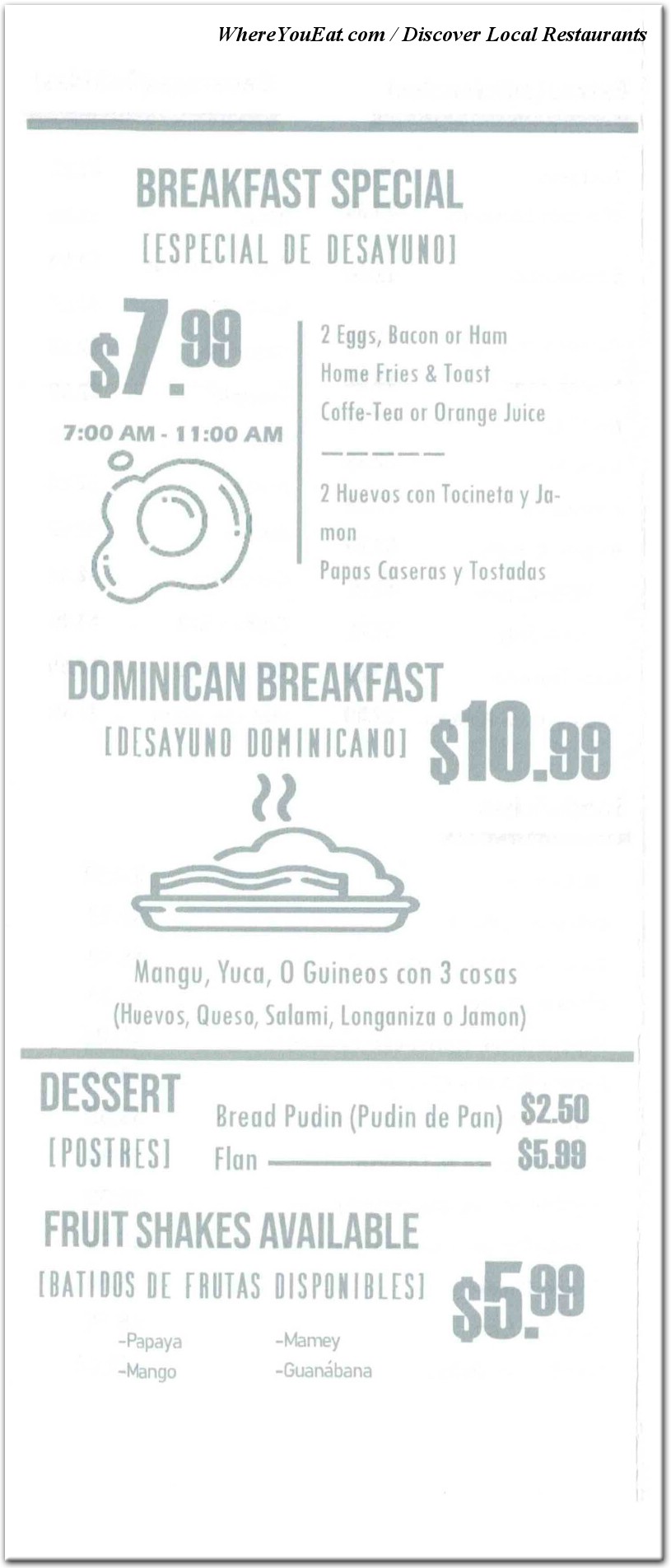 menu image