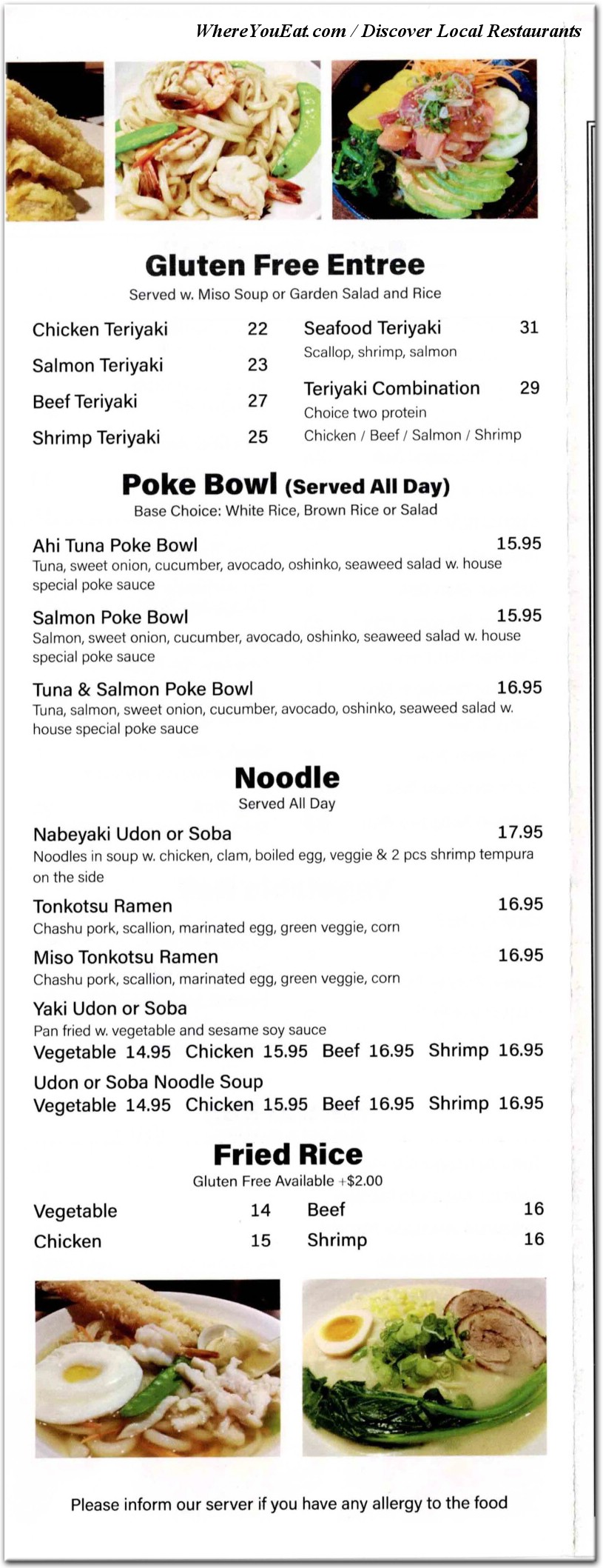 menu image