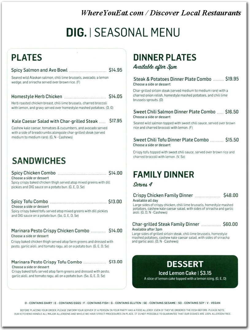 menu image