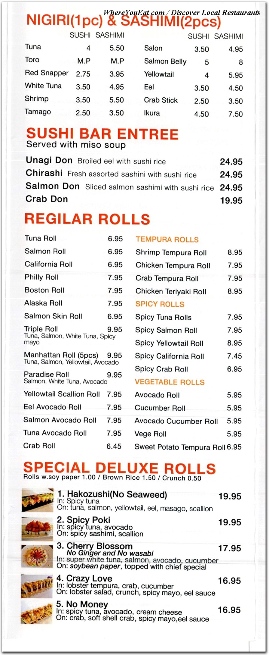 menu image