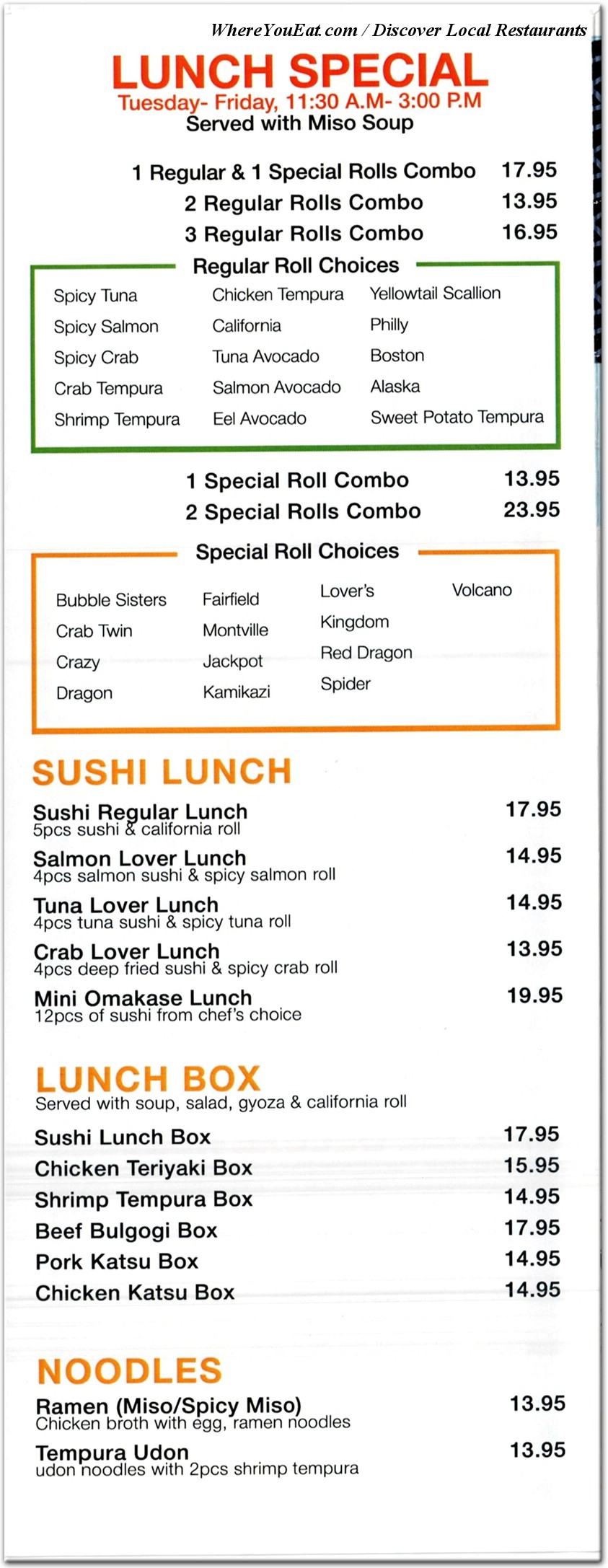 menu image