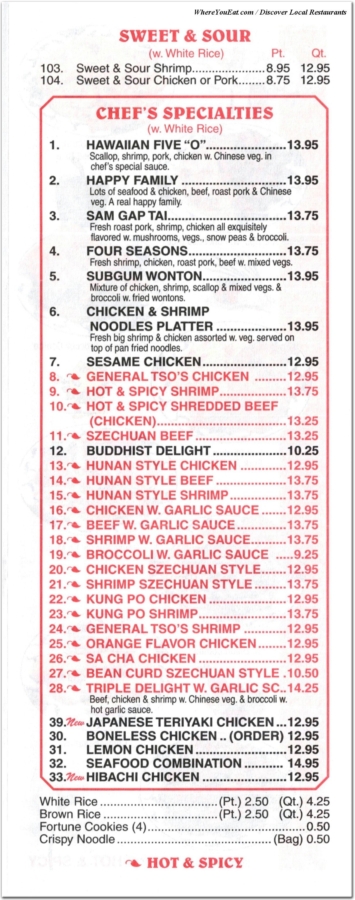 menu image