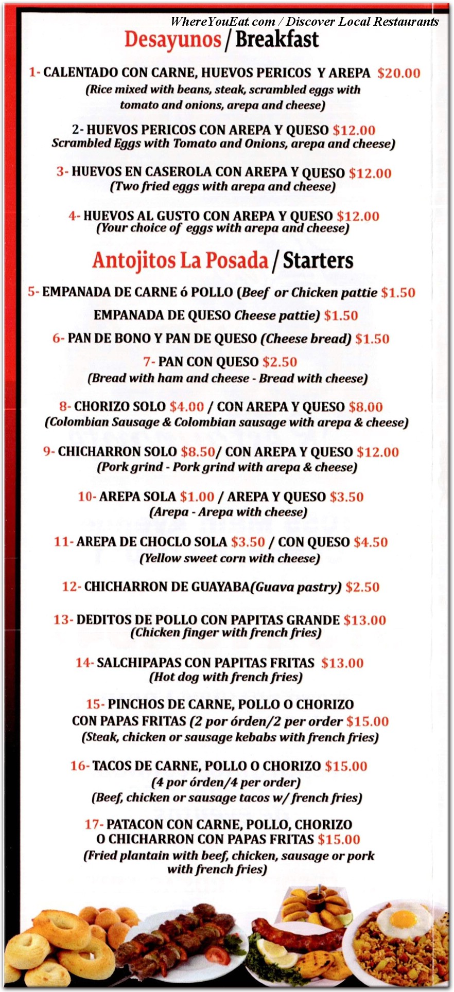 menu image