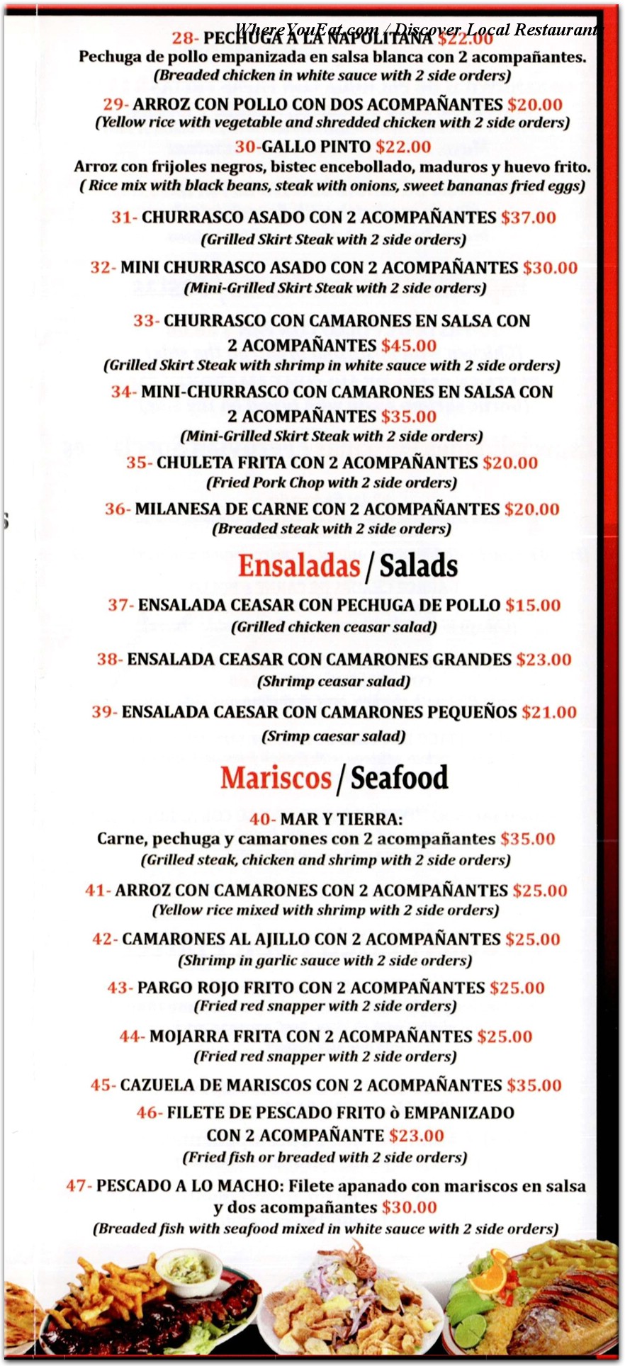 menu image