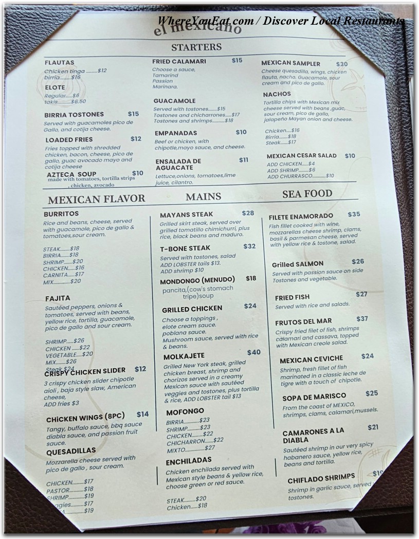 menu image