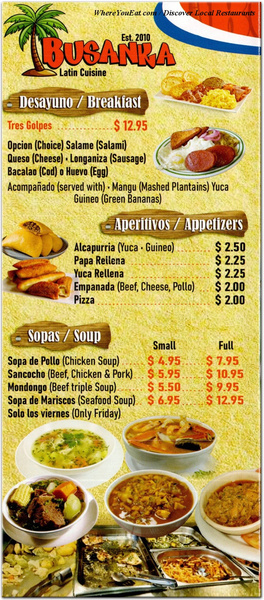 menu image