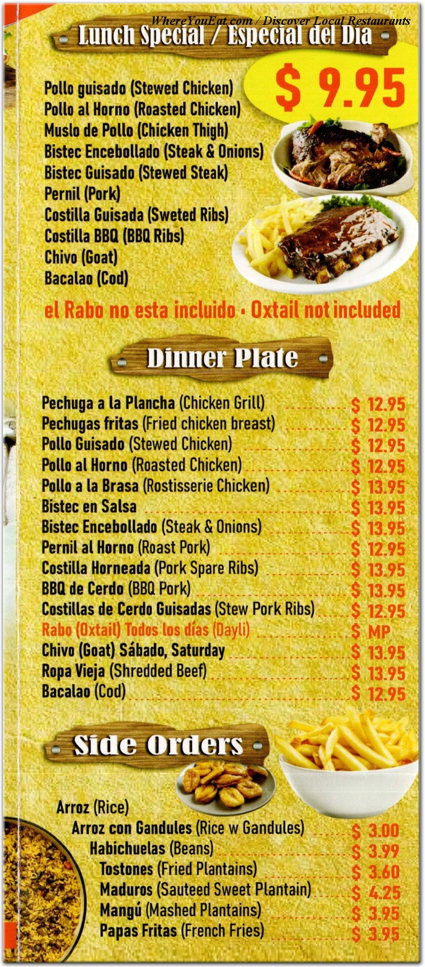 menu image