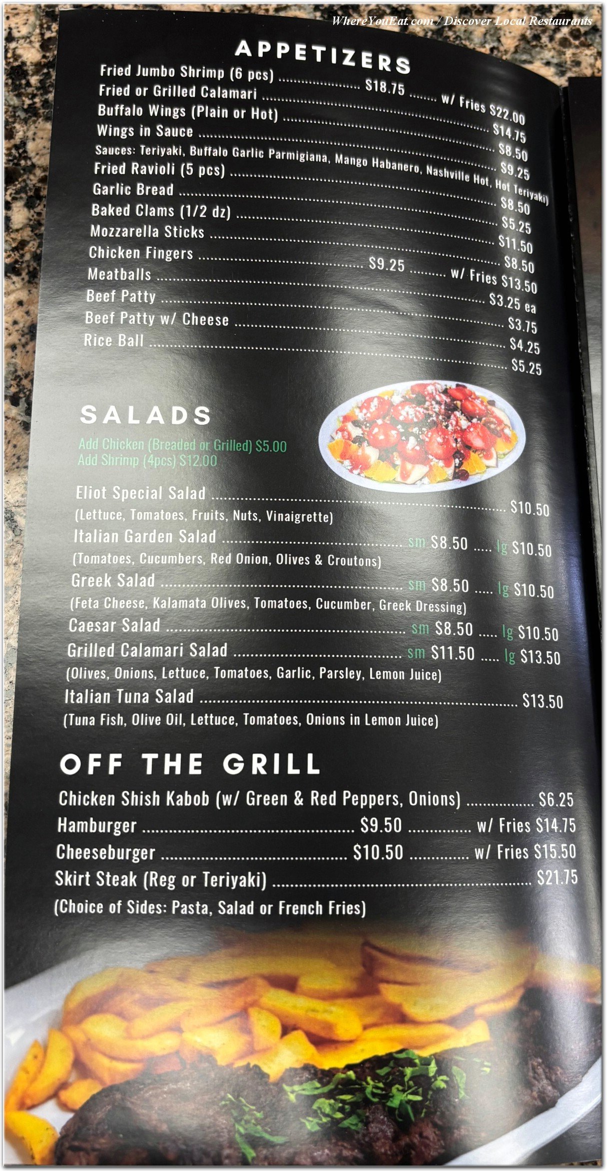menu image