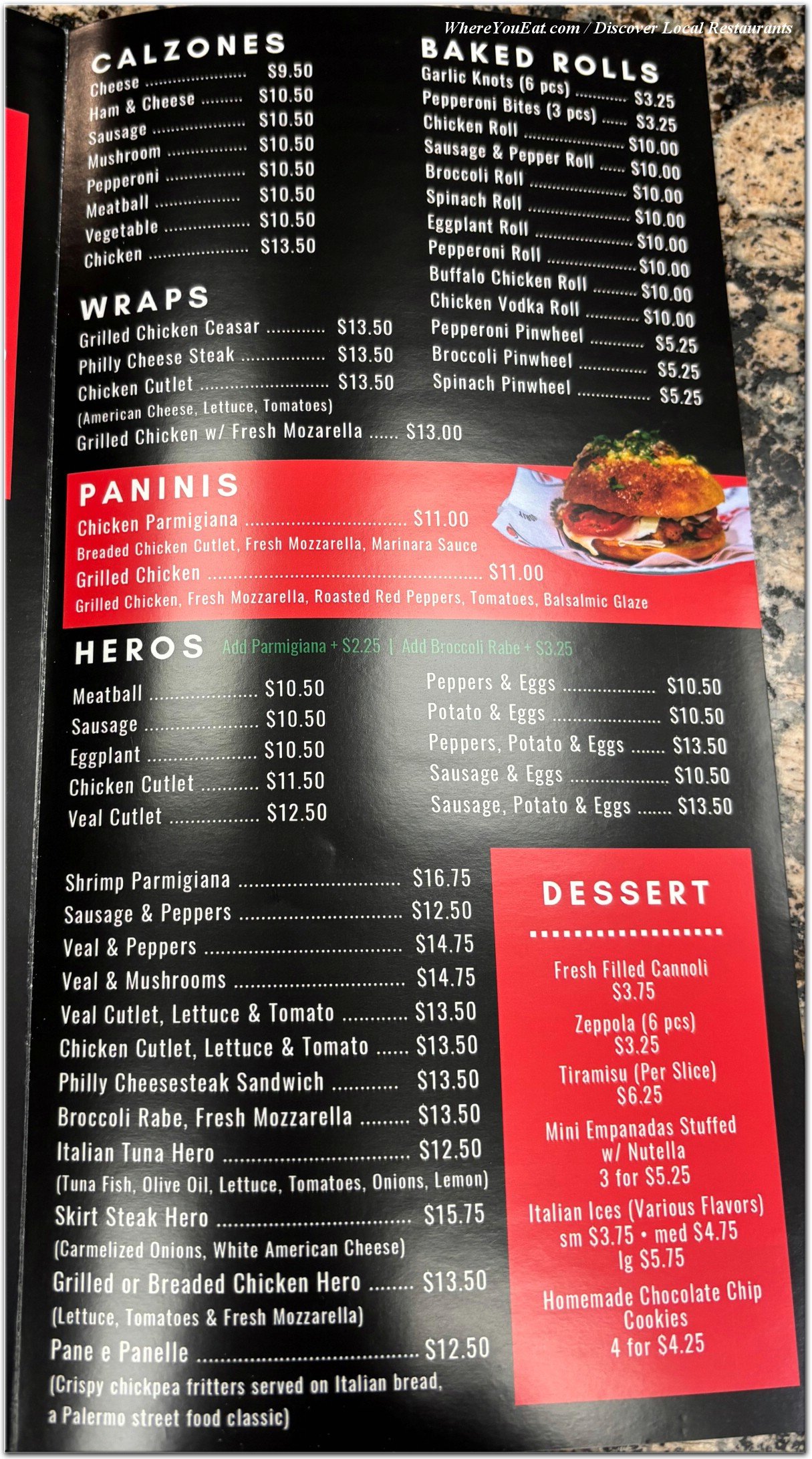 menu image