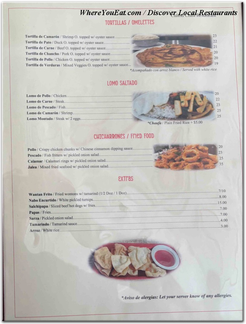 menu image
