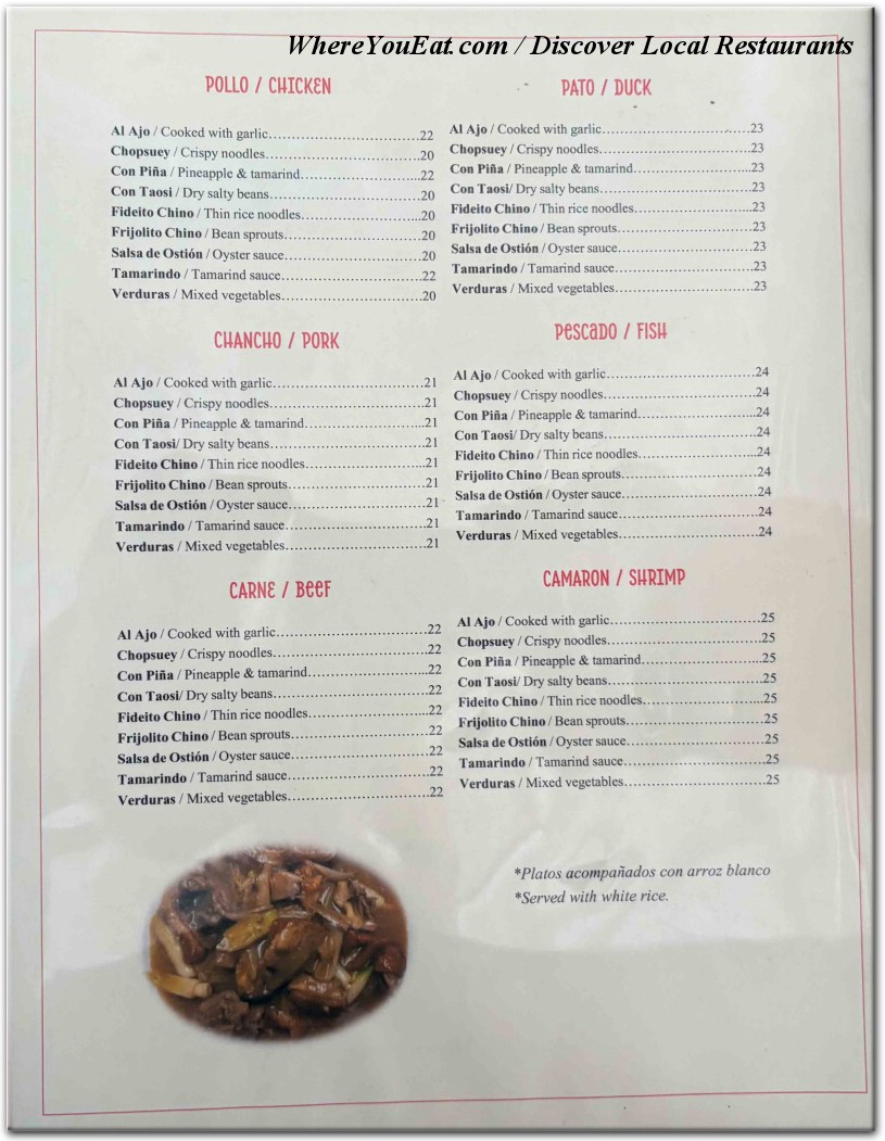 menu image
