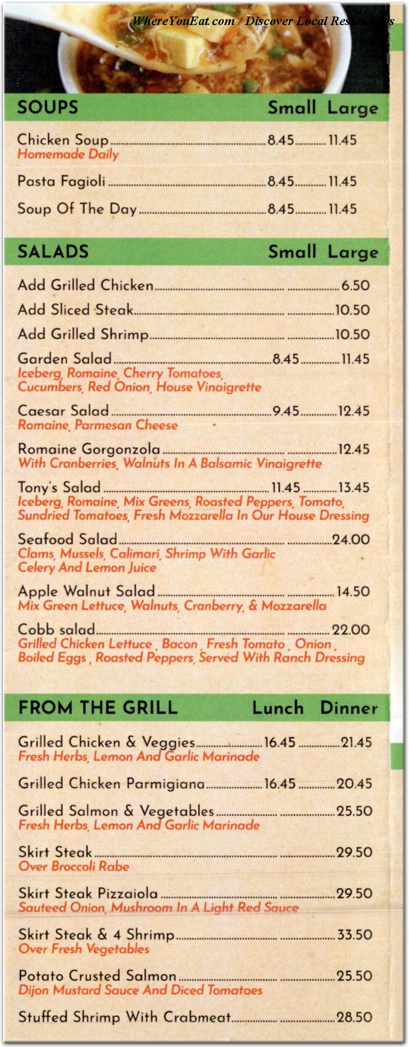 menu image