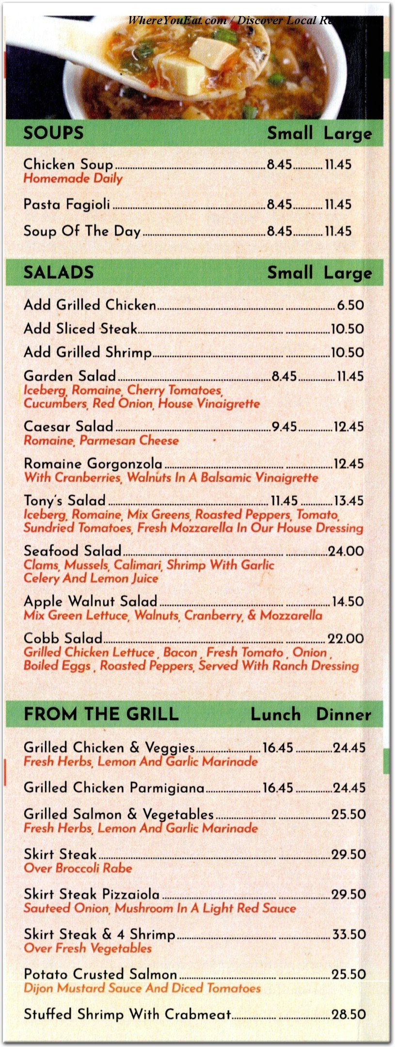 menu image