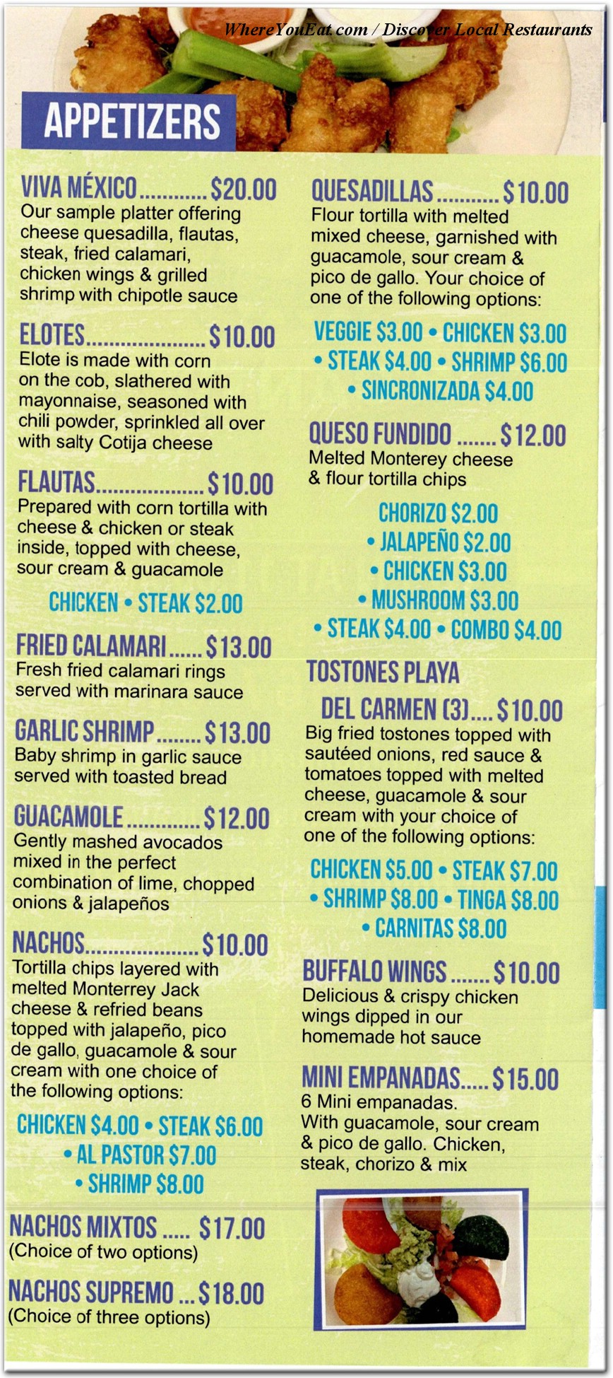 menu image