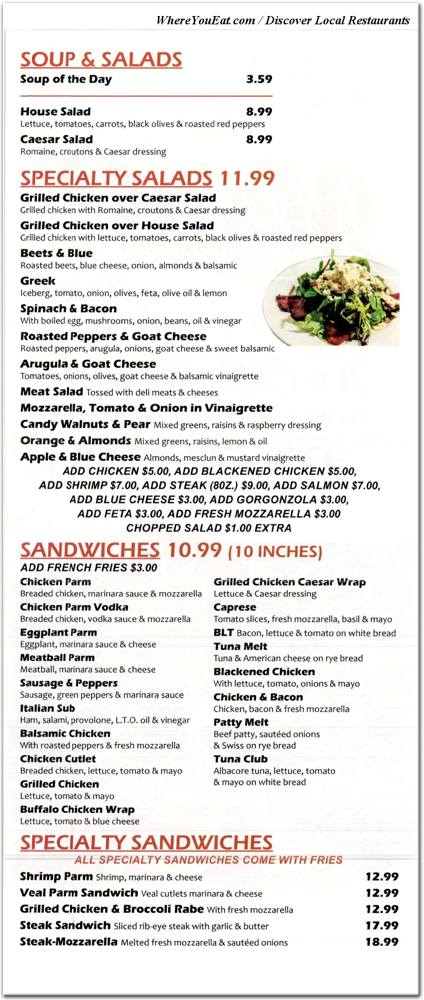 menu image