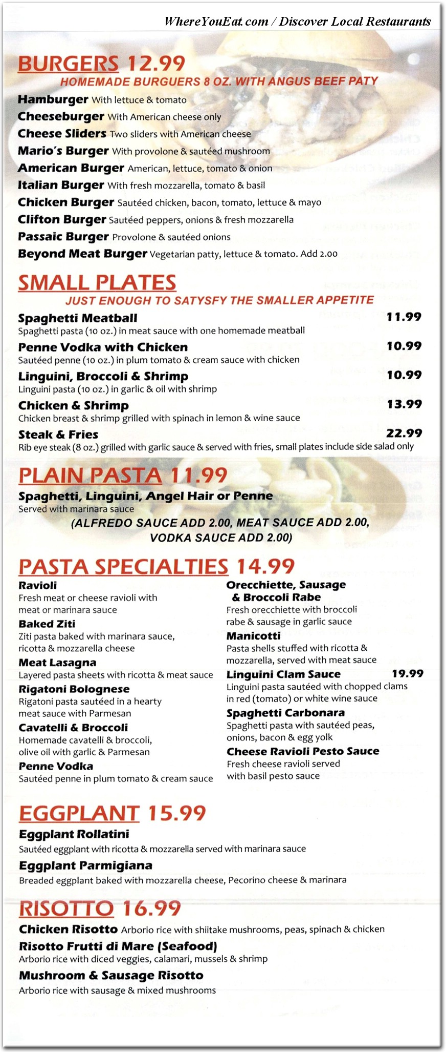 menu image