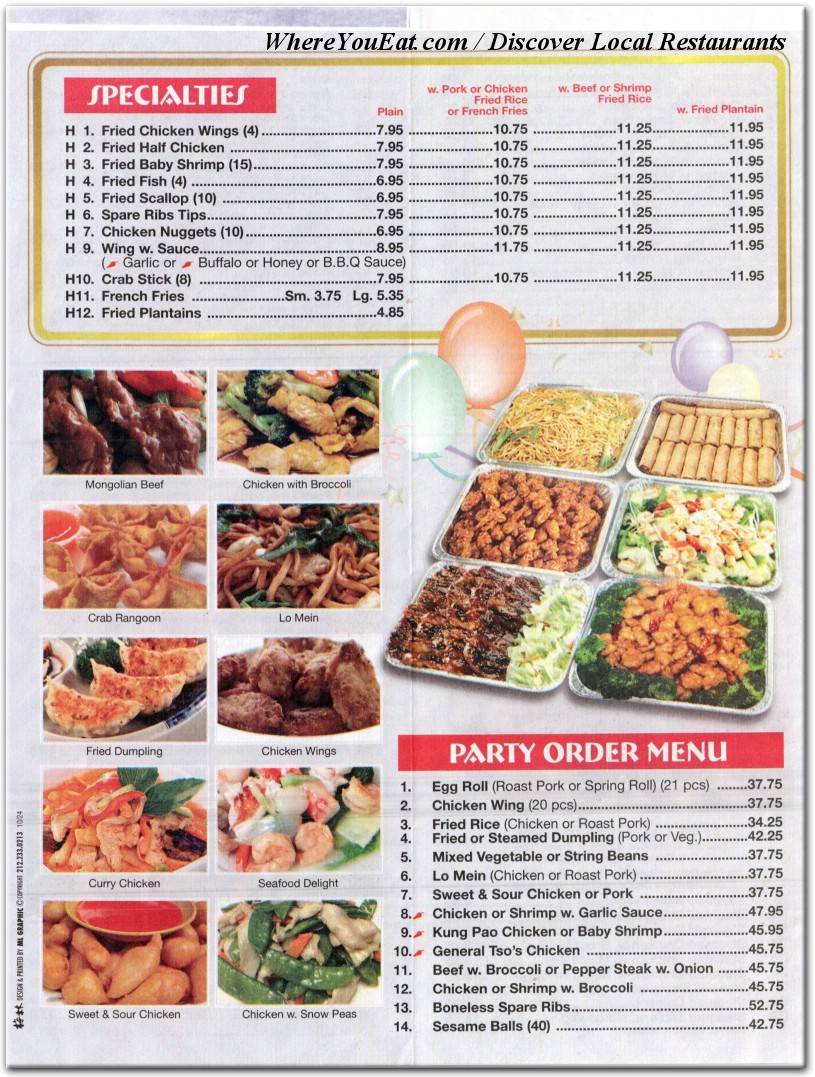 menu image