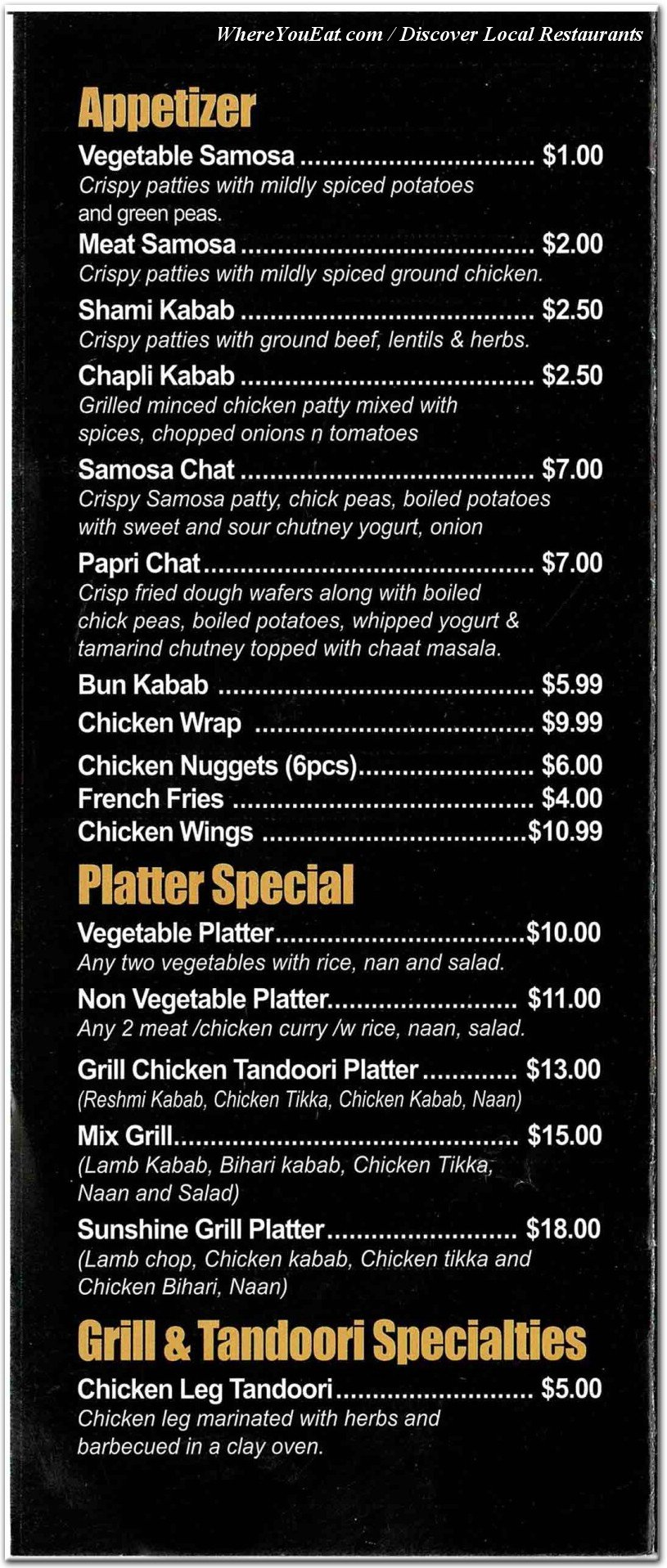 menu image