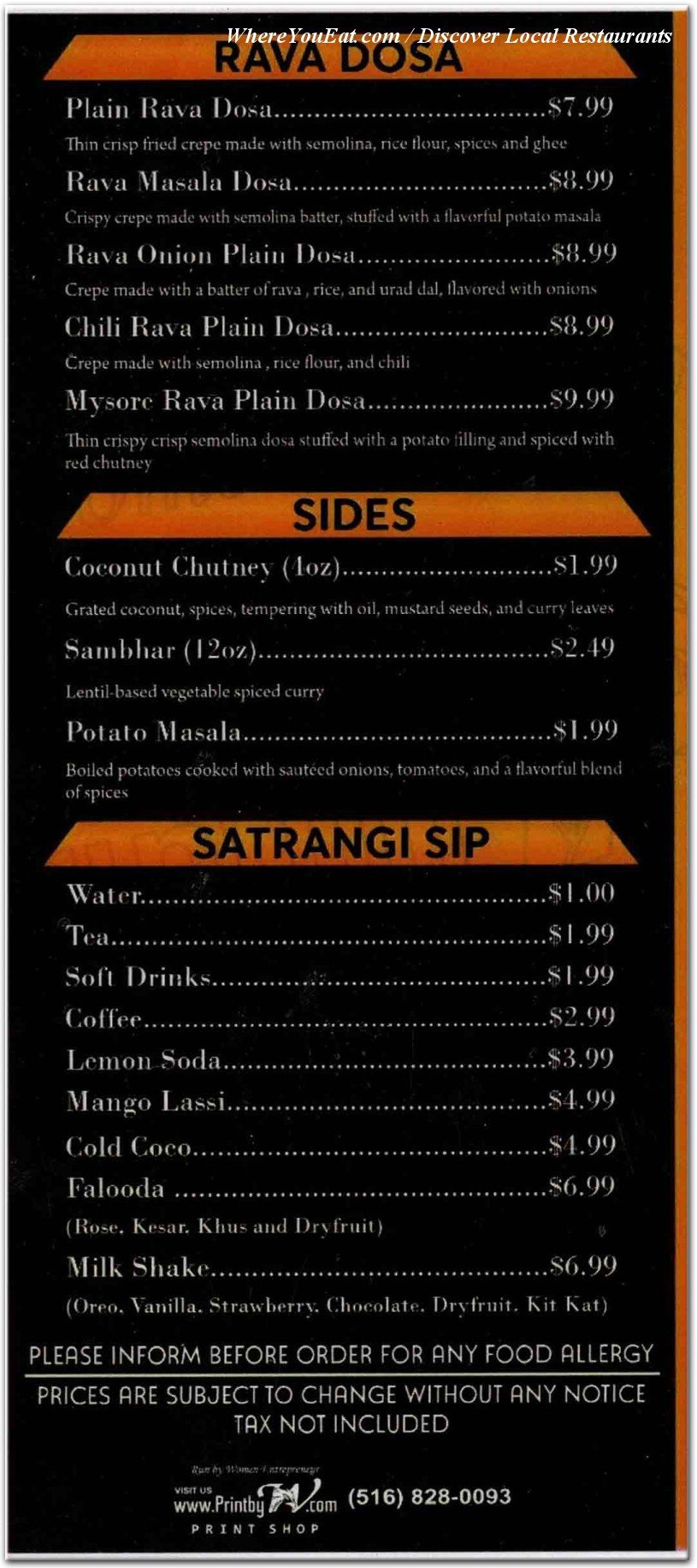 menu image
