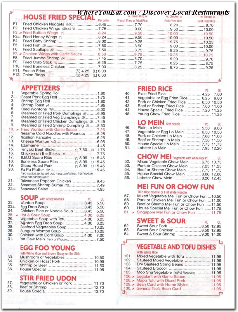 menu image