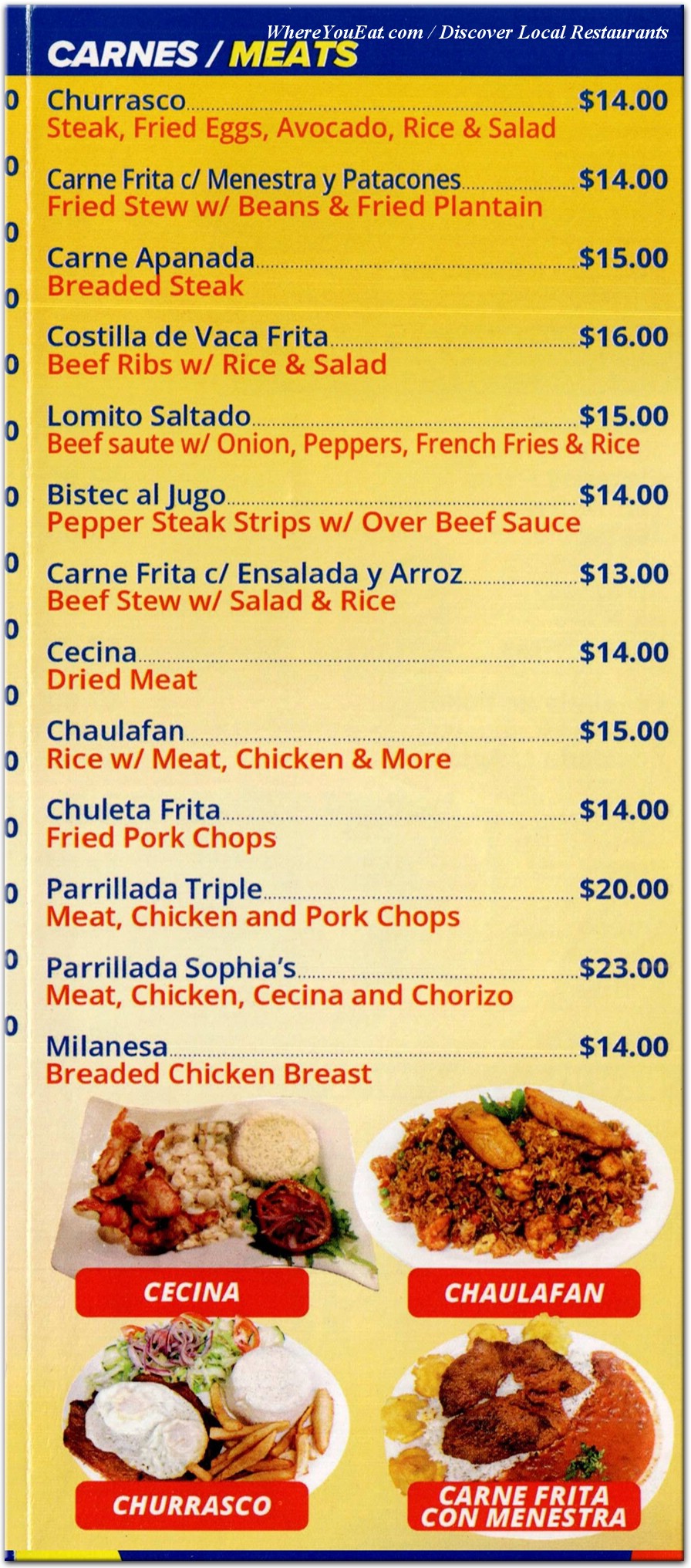 menu image
