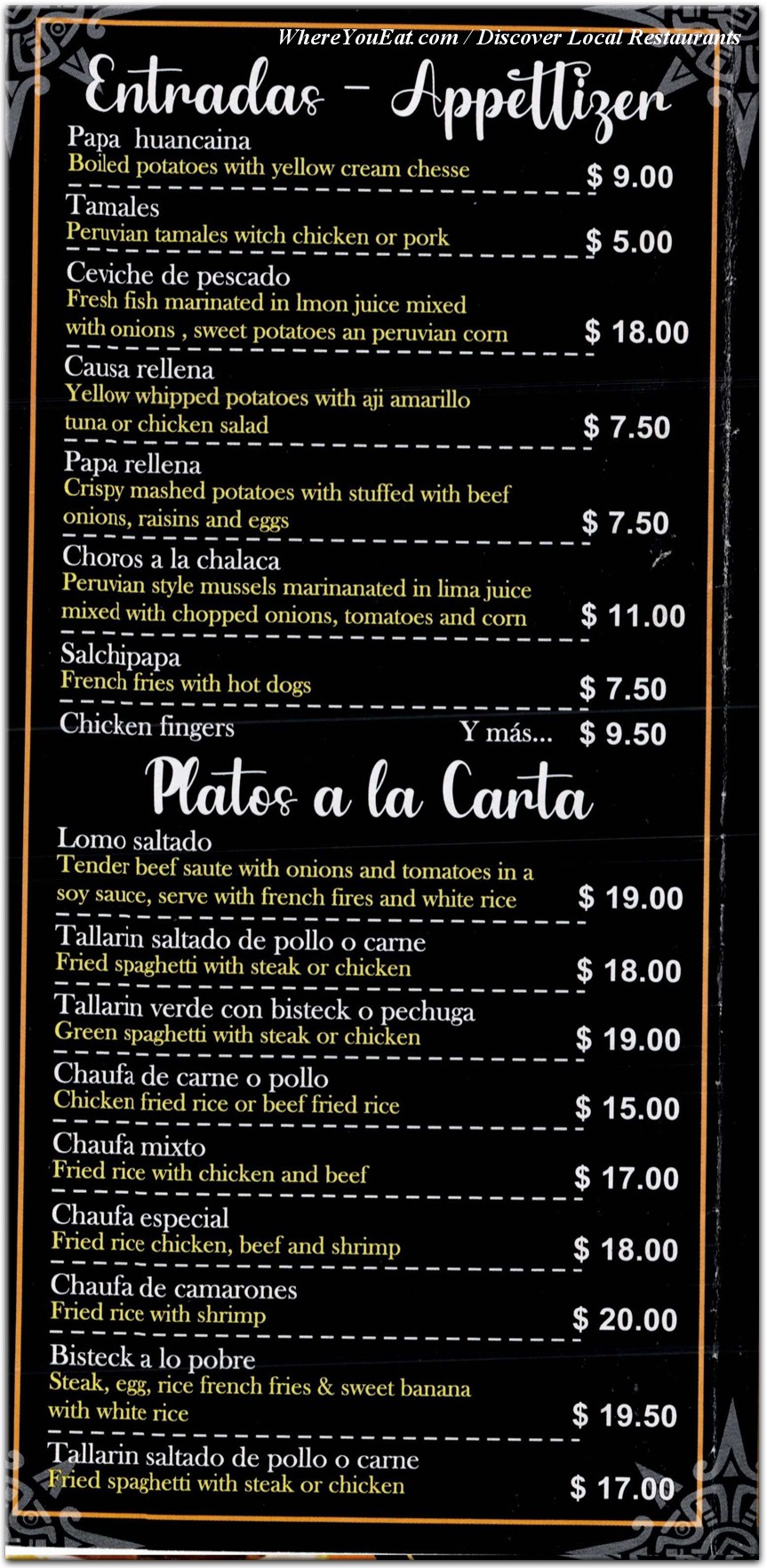 menu image