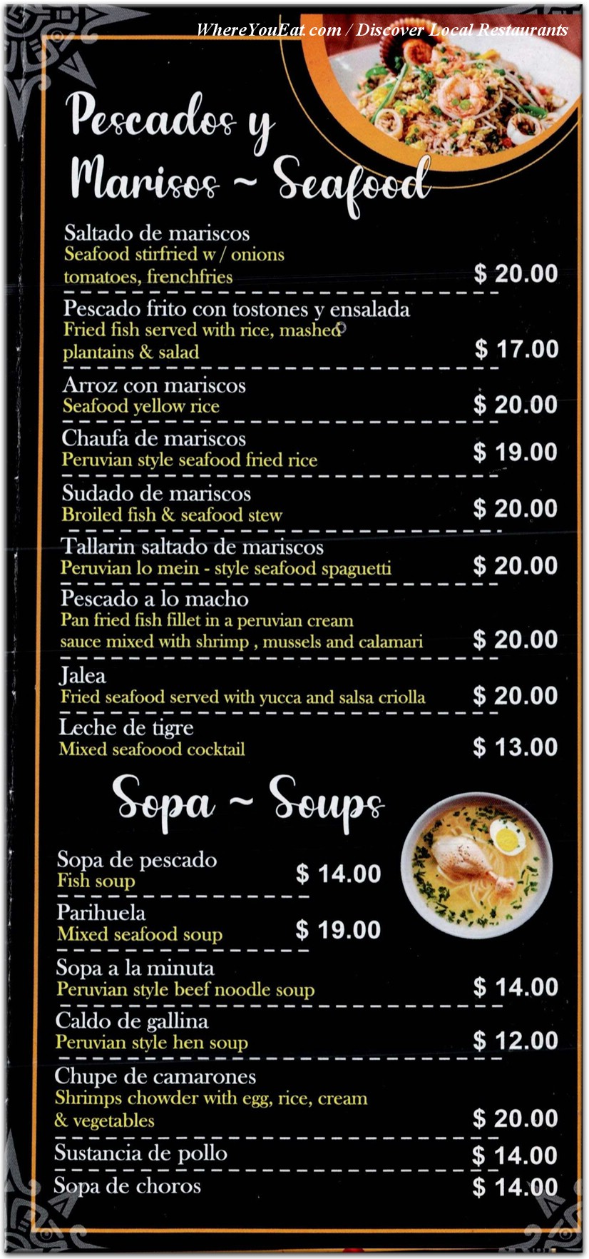 menu image