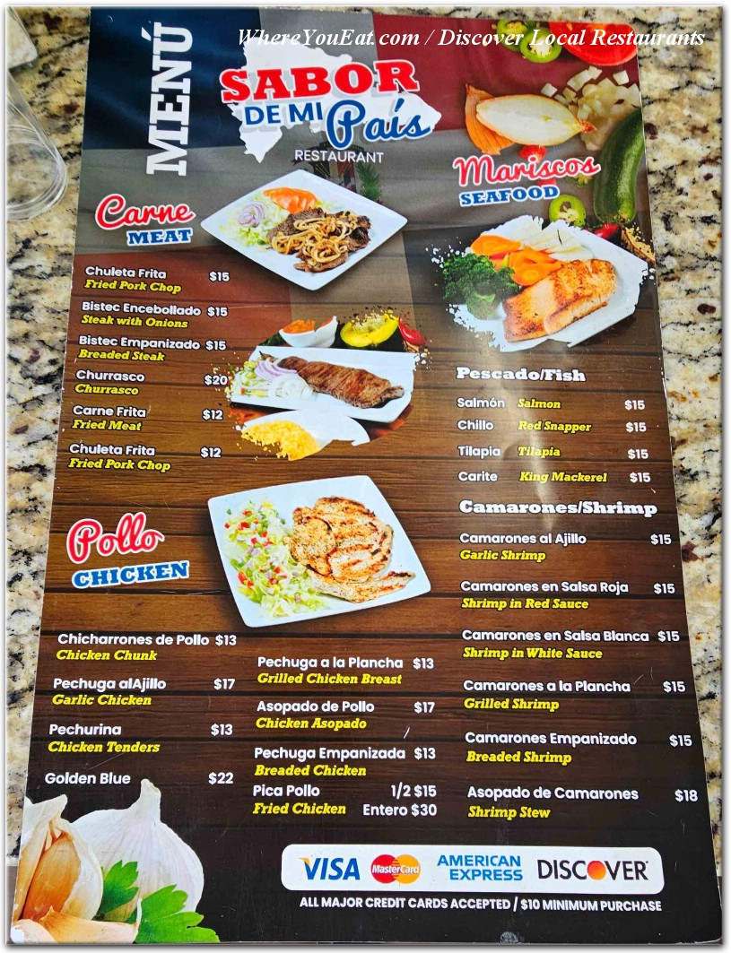 menu image