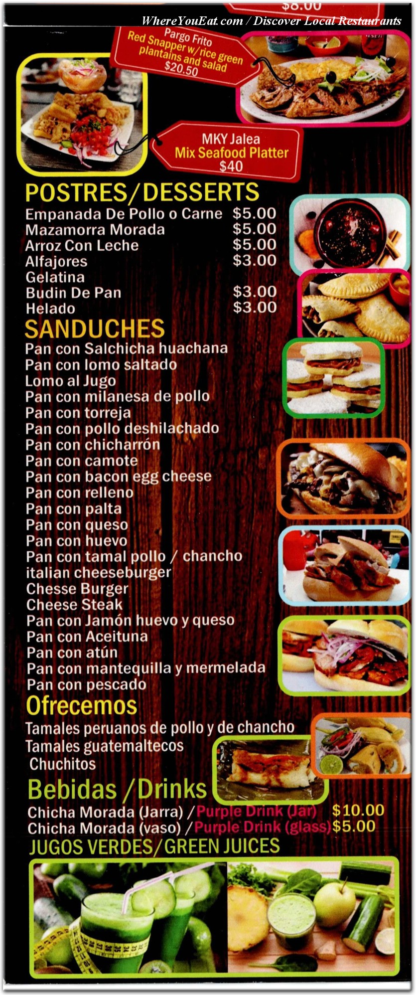 menu image