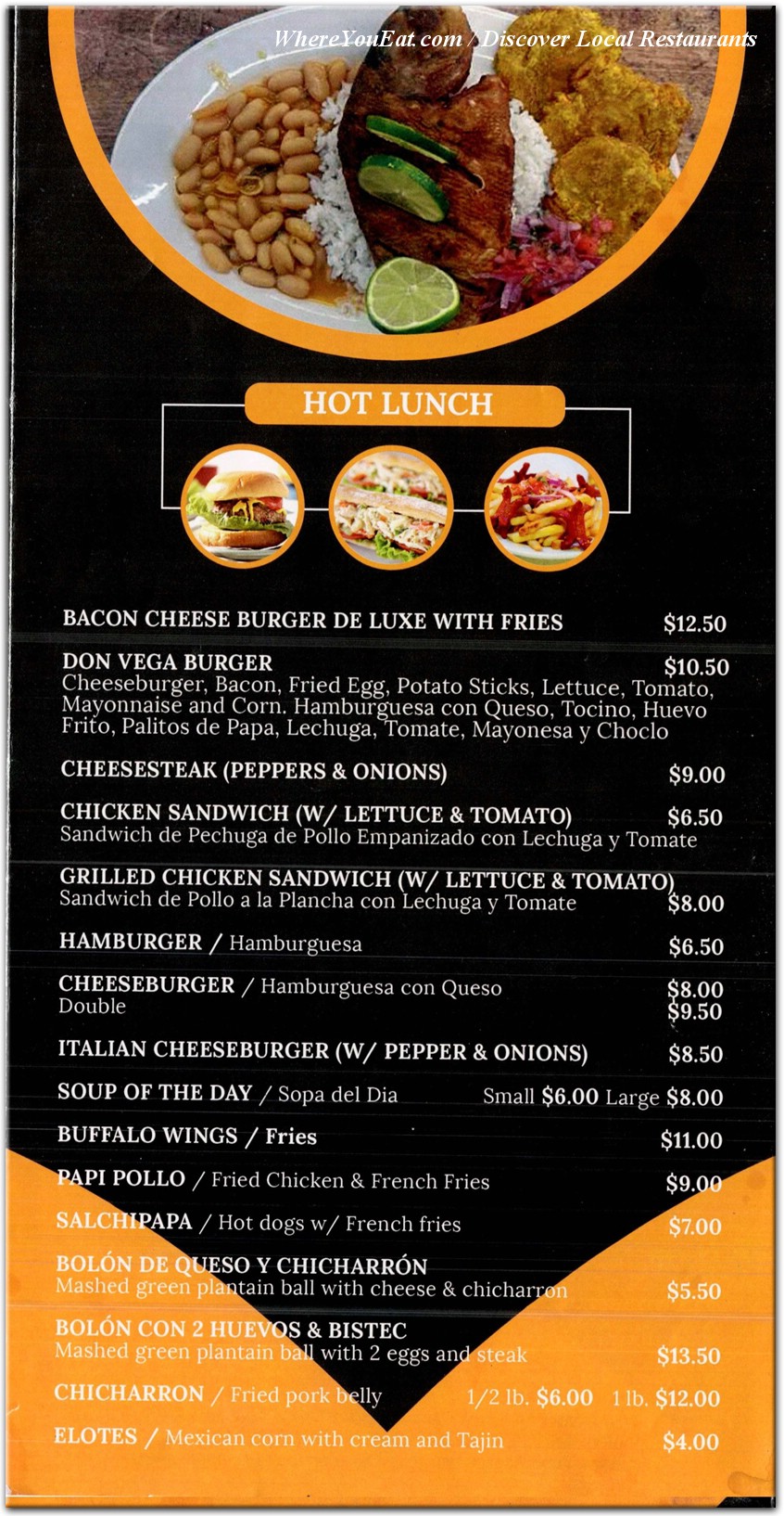 menu image