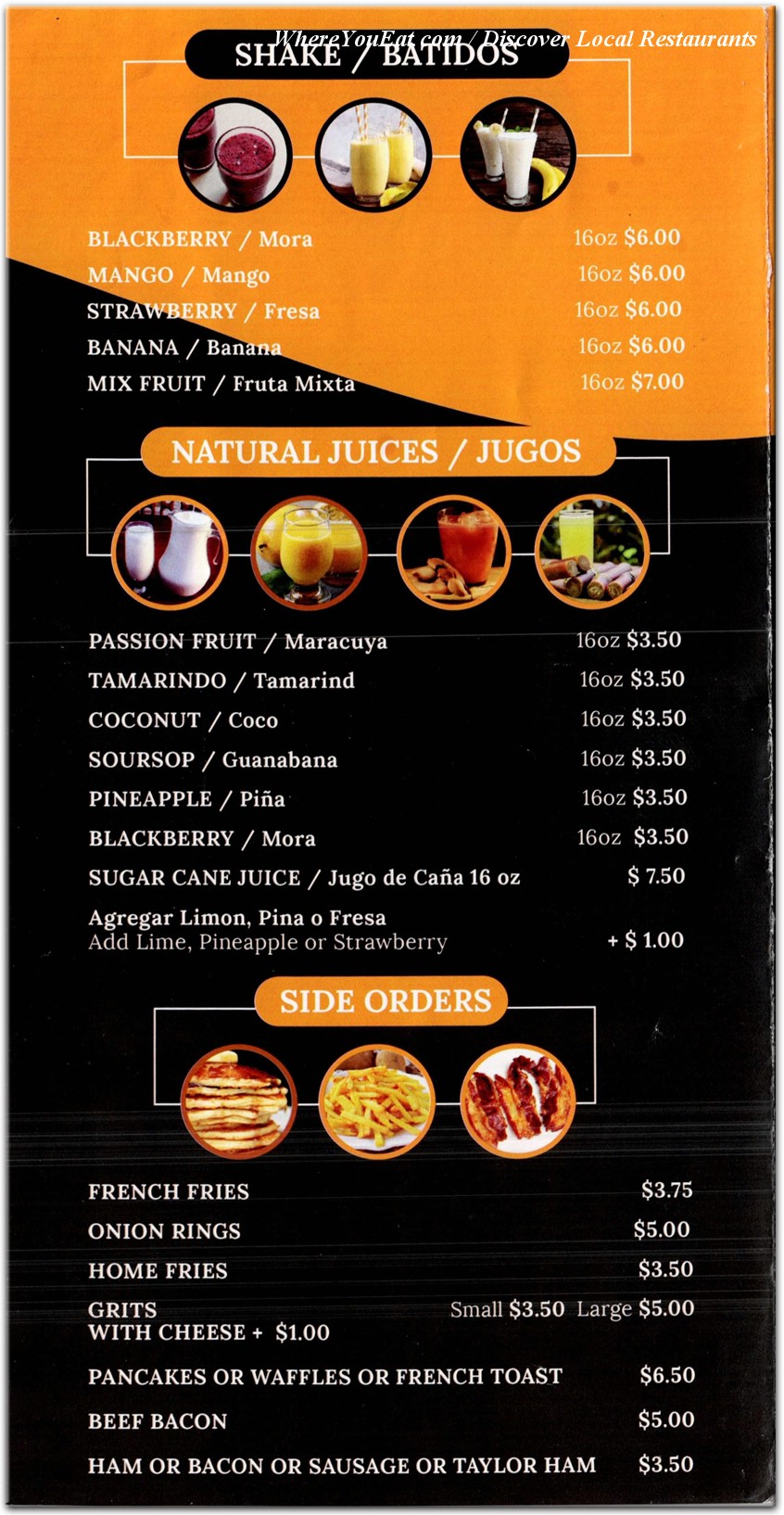 menu image