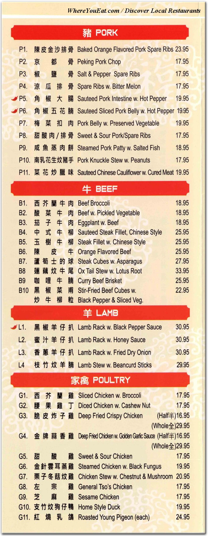 menu image