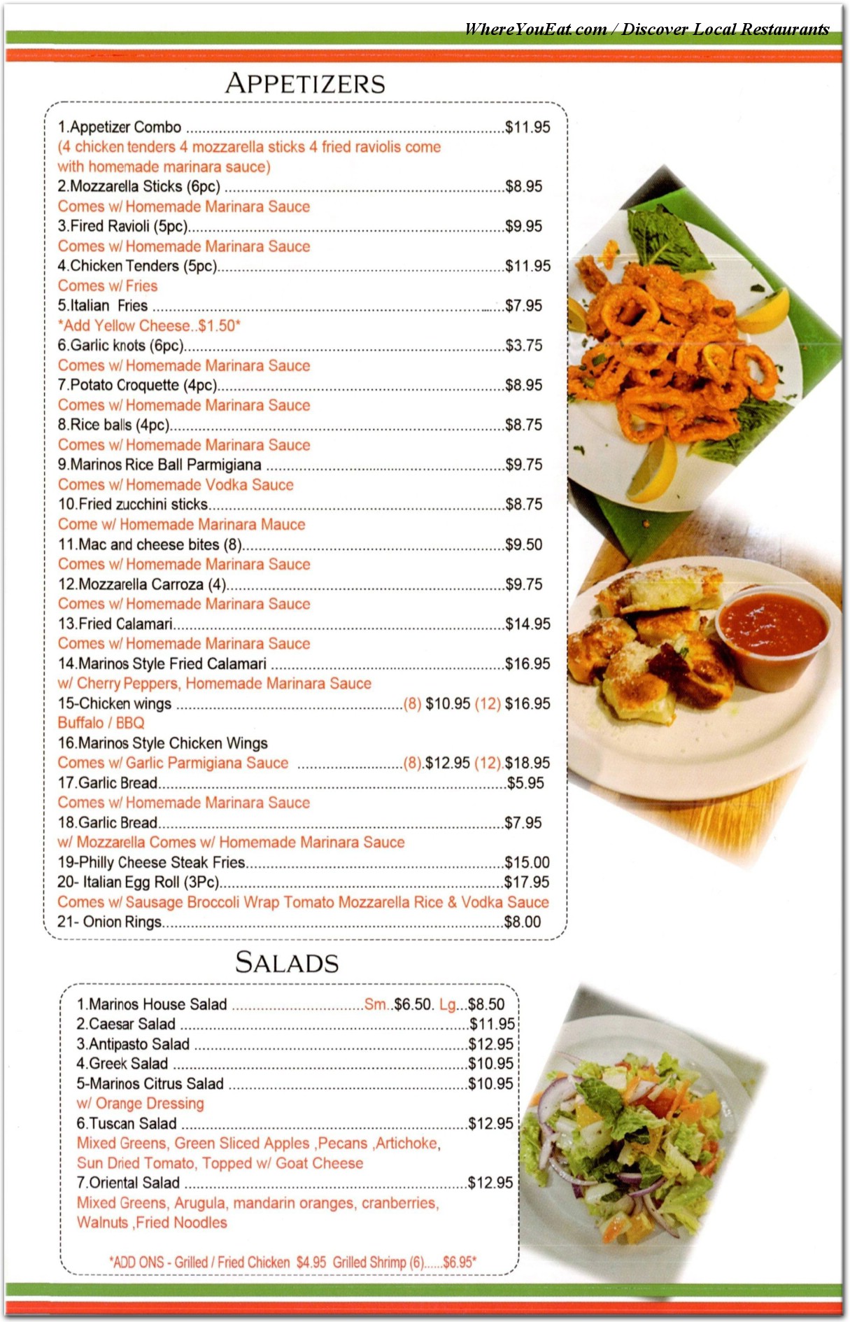 menu image