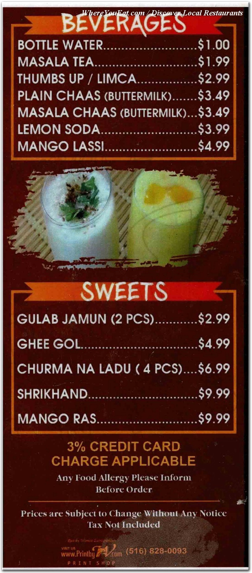 menu image