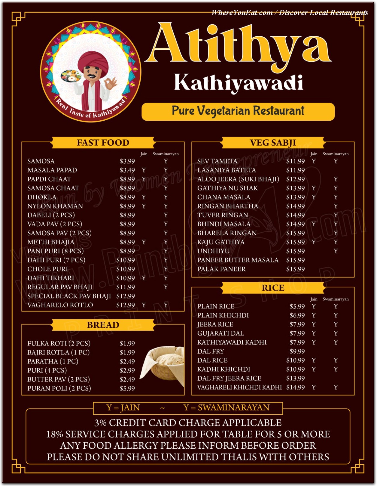 menu image