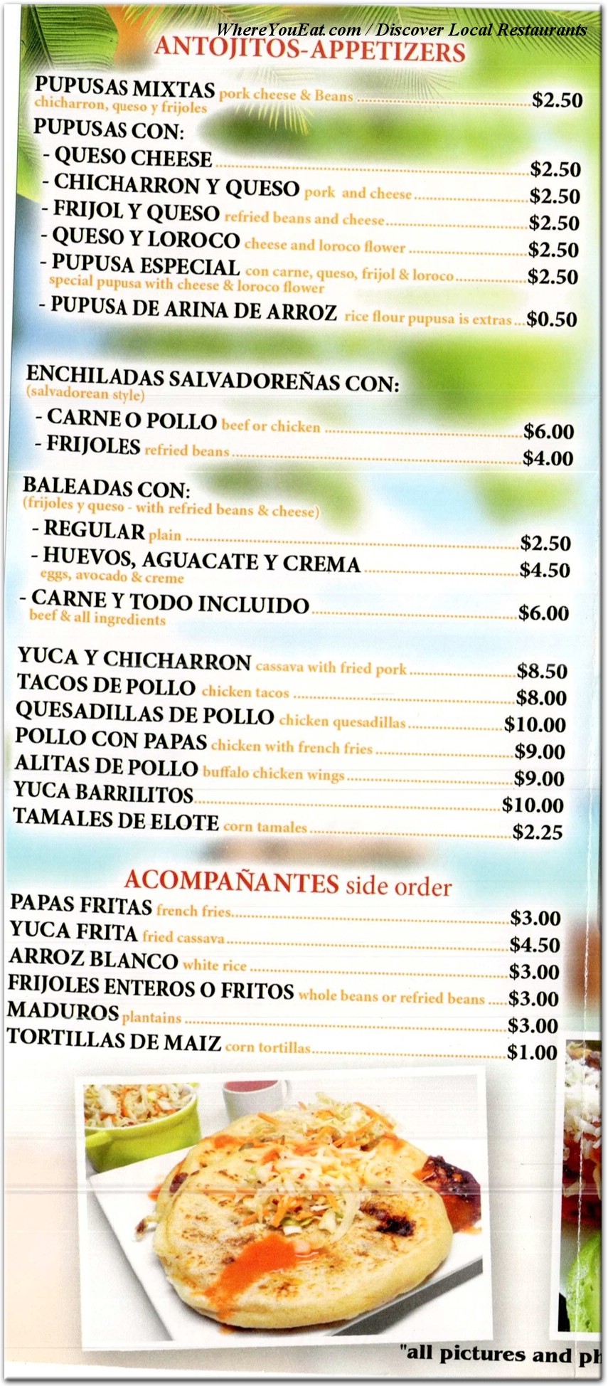 menu image