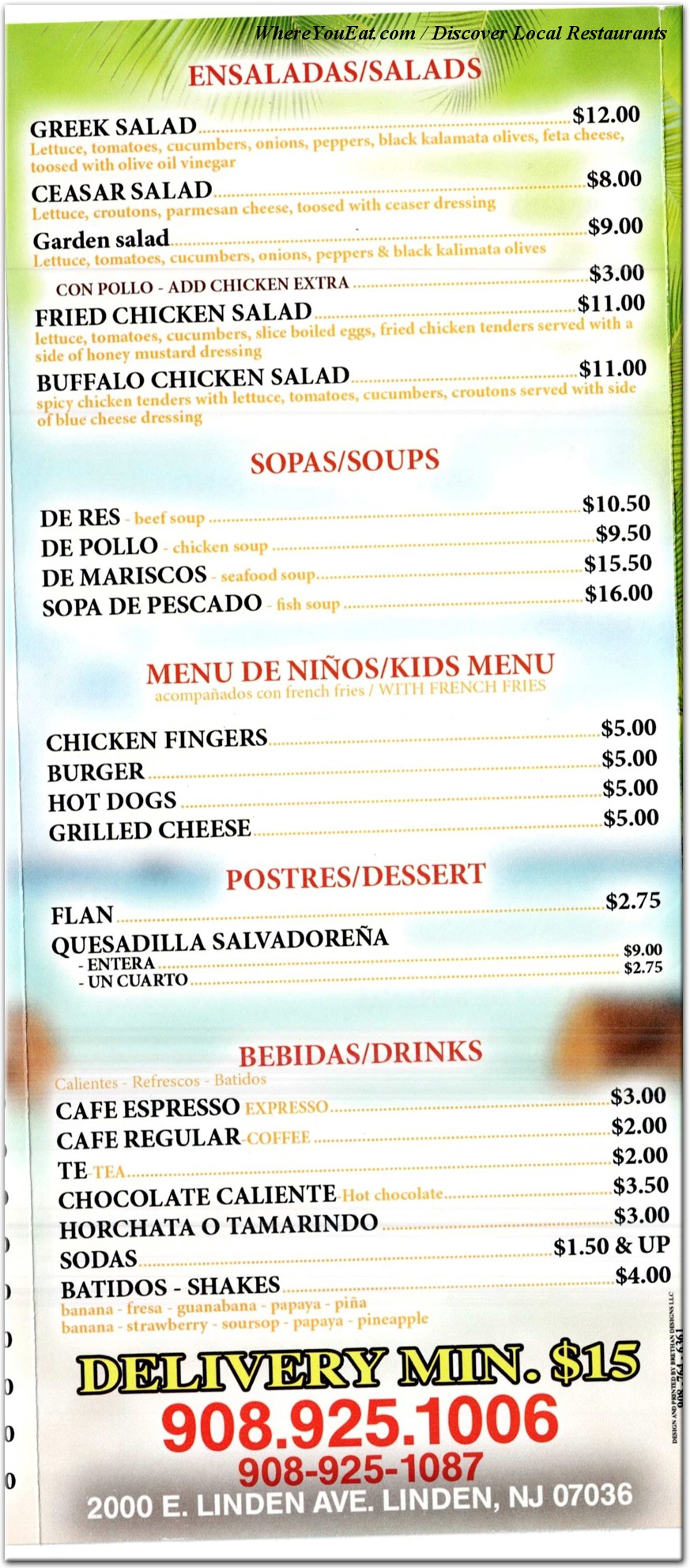 menu image