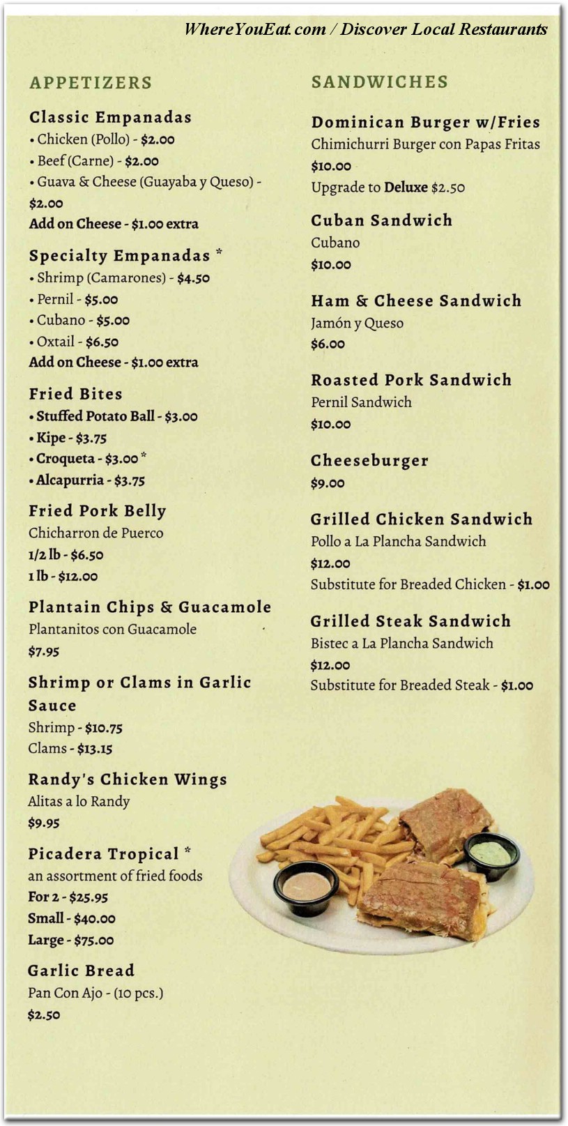 menu image