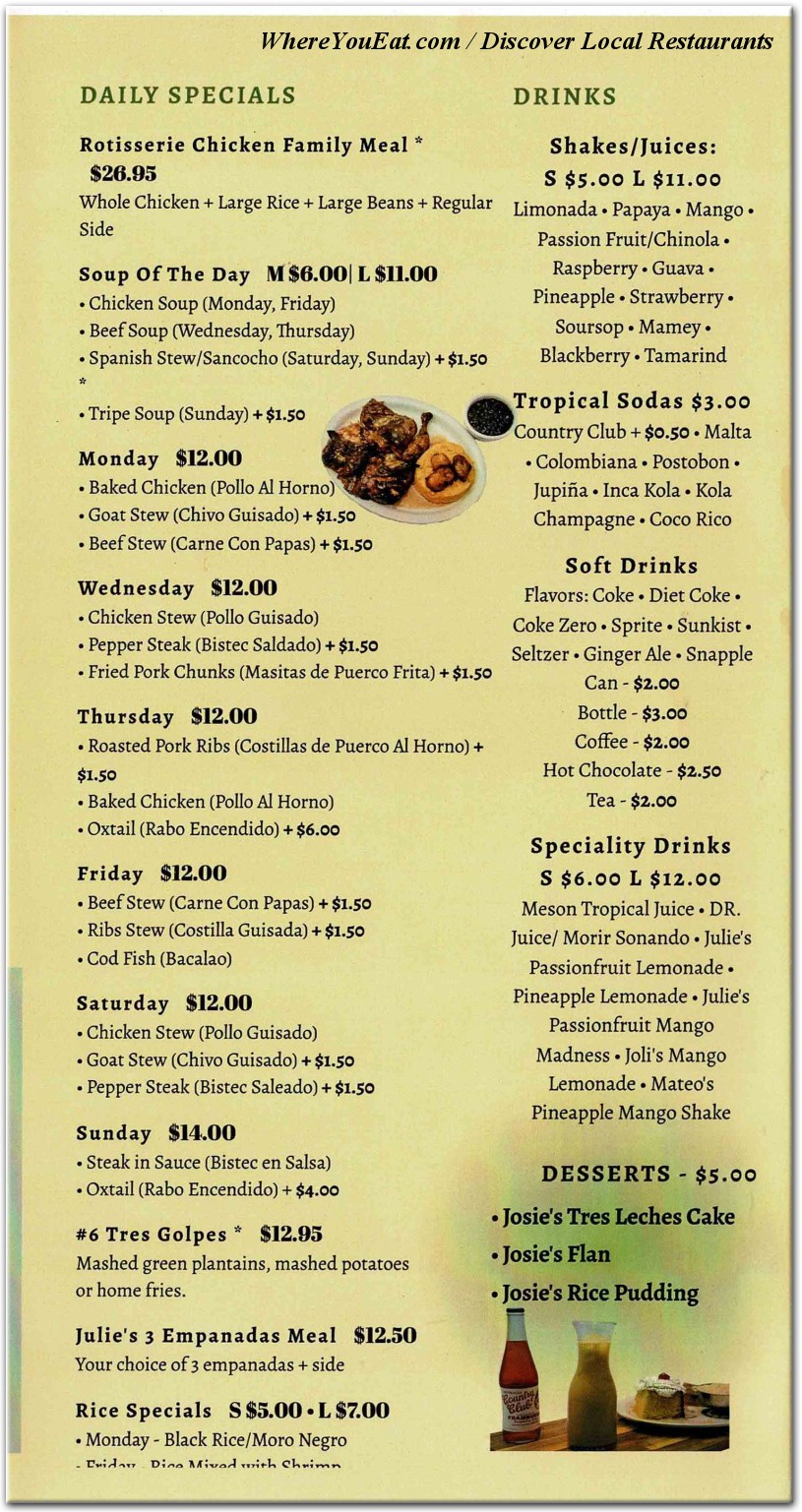 menu image